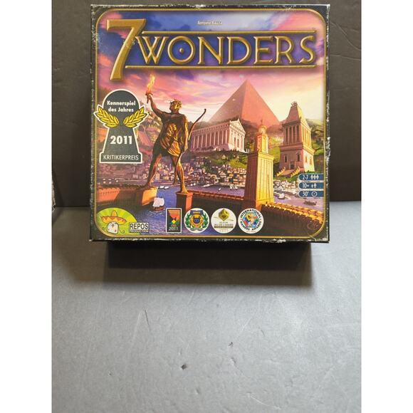Asmodee Editions Seven 7 Wonders Board Game COMPLETE - Picture 1 of 7